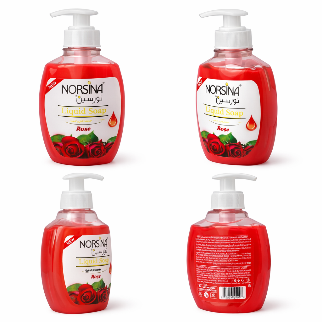 Norsina Rose-scented Liquid Hand Soap (400 ml)