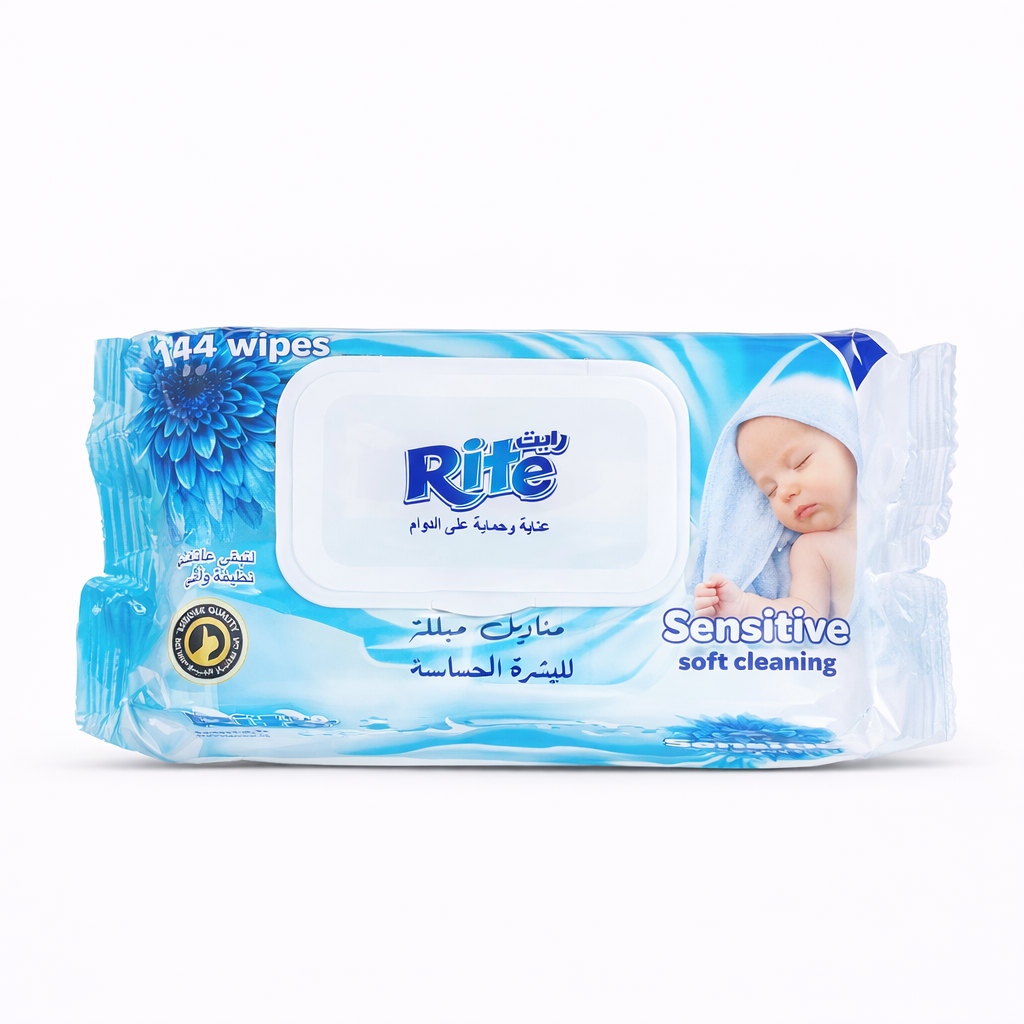 Rite Sensitive Skin Wet Wipes 0122 – 144 Wipes