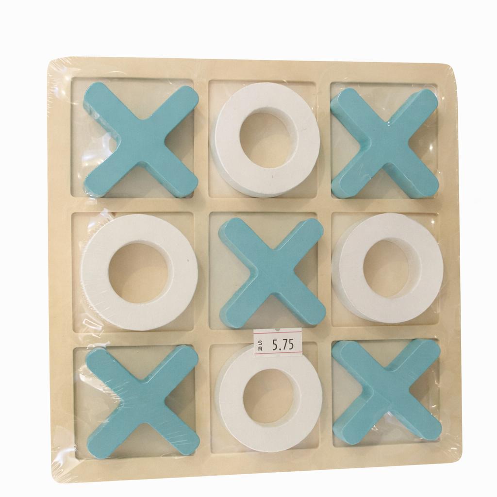 Wooden Educational Tic Tac Toe Game – Model 92-1030