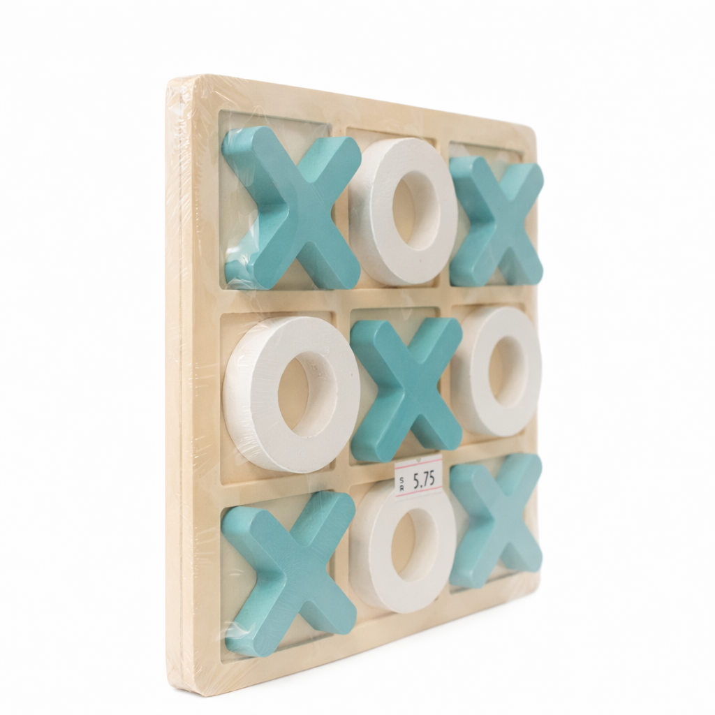 Wooden Educational Tic Tac Toe Game – Model 92-1030
