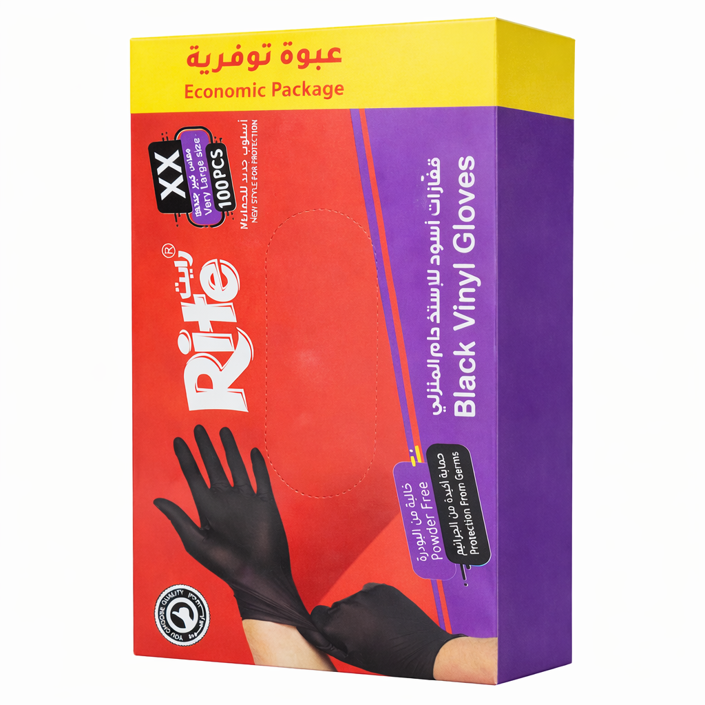 Rite Black Jonte Gloves – Size XL | 100 Pieces | Model 9204