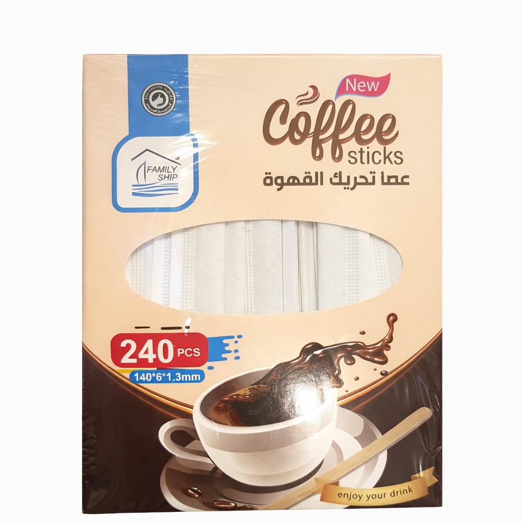 Rite Individually Wrapped Wooden Coffee Stirrers – 240 Pieces (Model 8840)