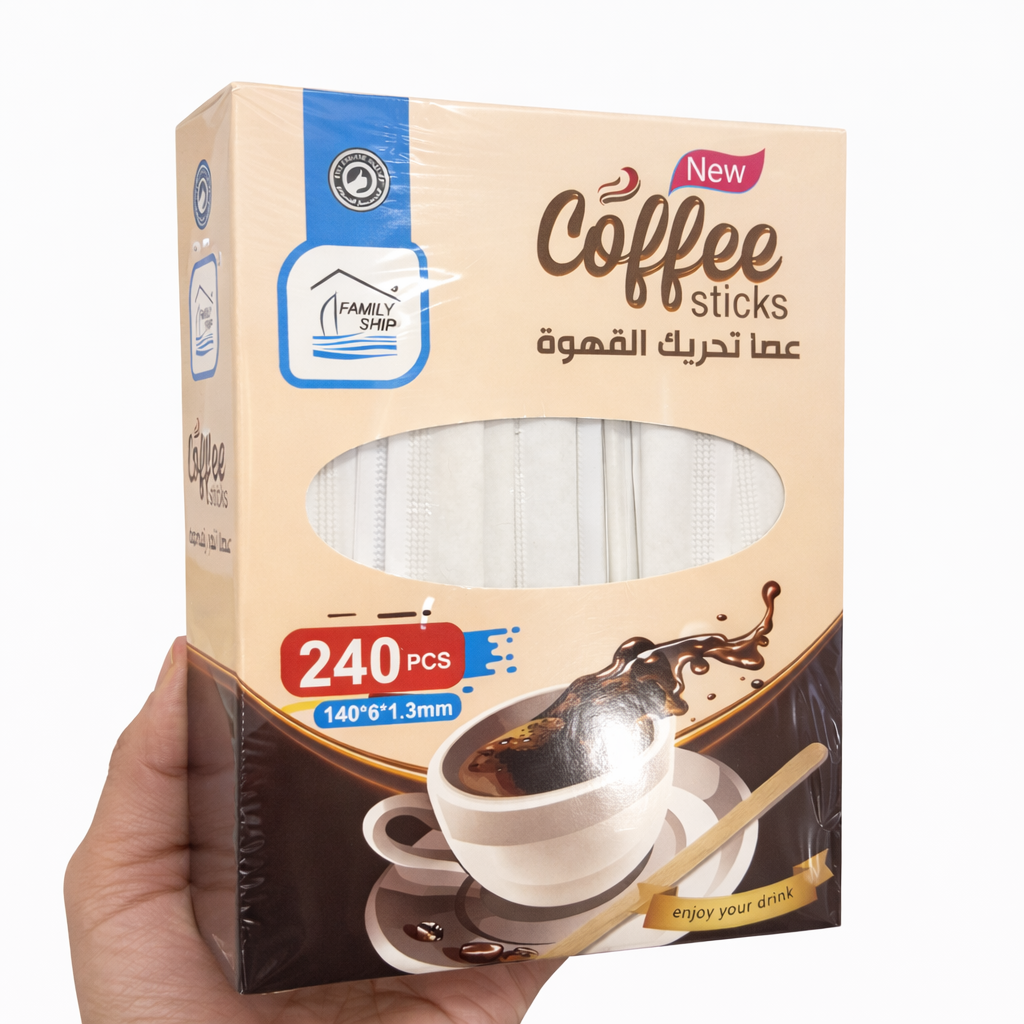 Rite Individually Wrapped Wooden Coffee Stirrers – 240 Pieces (Model 8840)