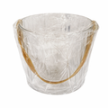 Ice Cube Tray with Leather Handle + Tongs