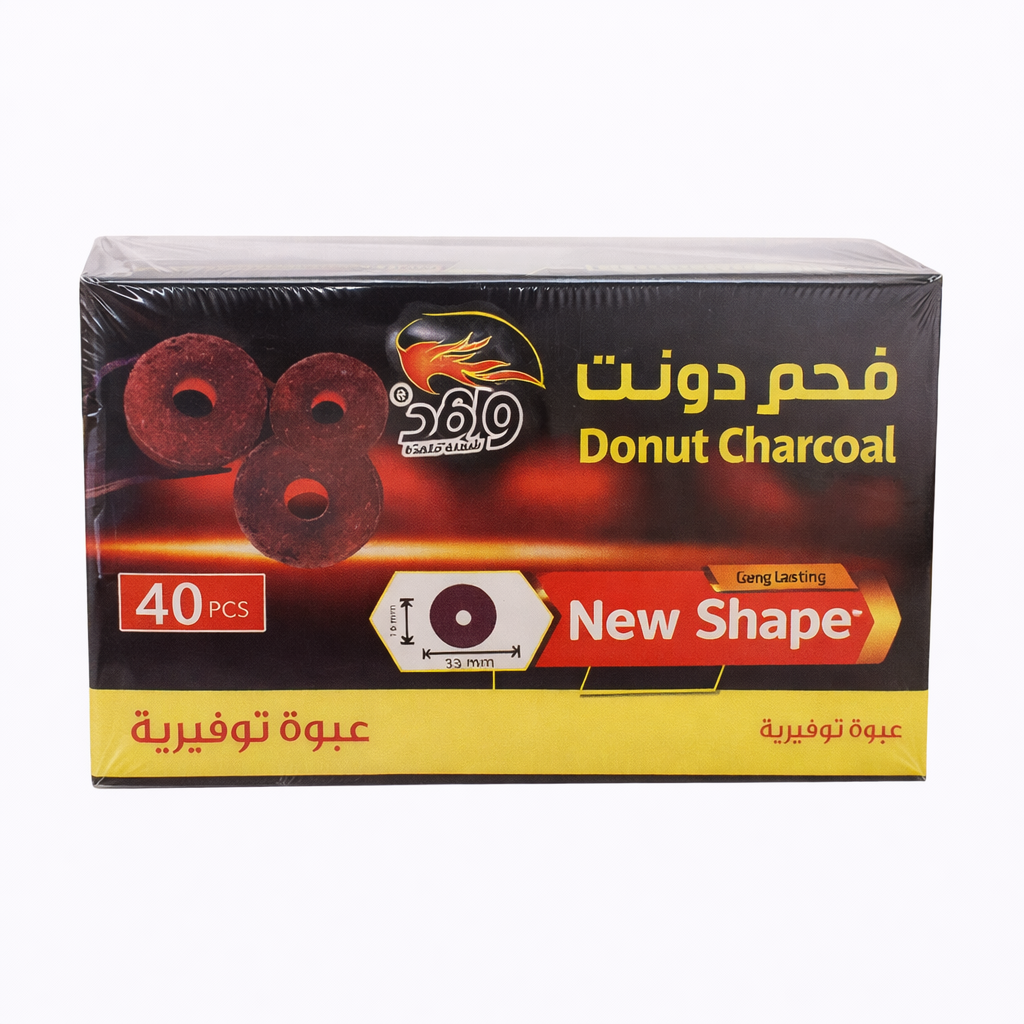 Wafed Donut Incense Charcoal – 40 Pieces (Model 11067)