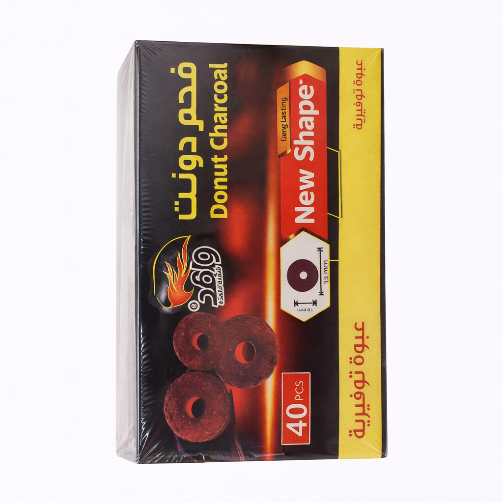 Wafed Donut Incense Charcoal – 40 Pieces (Model 11067)