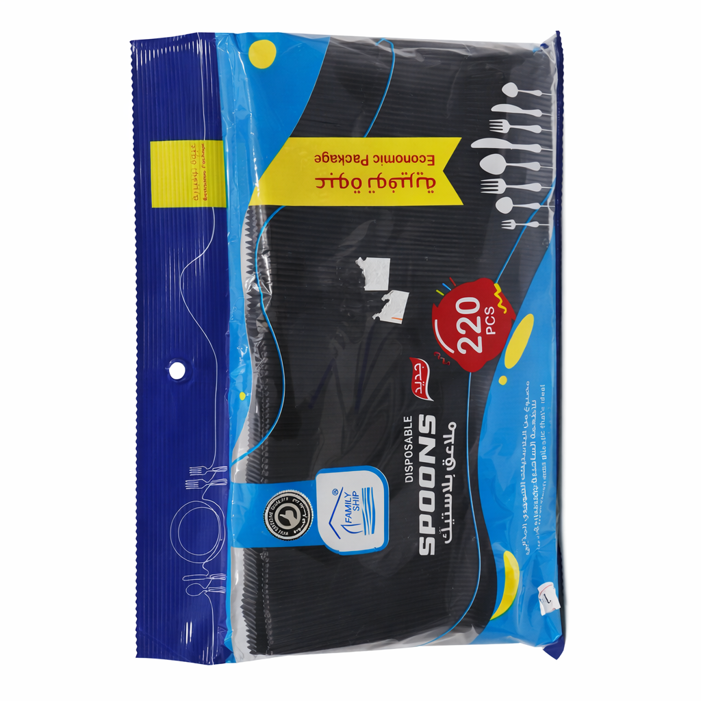 Rite black Dessert Spoons – 220 Pieces × 36 Packs | Model 22-13