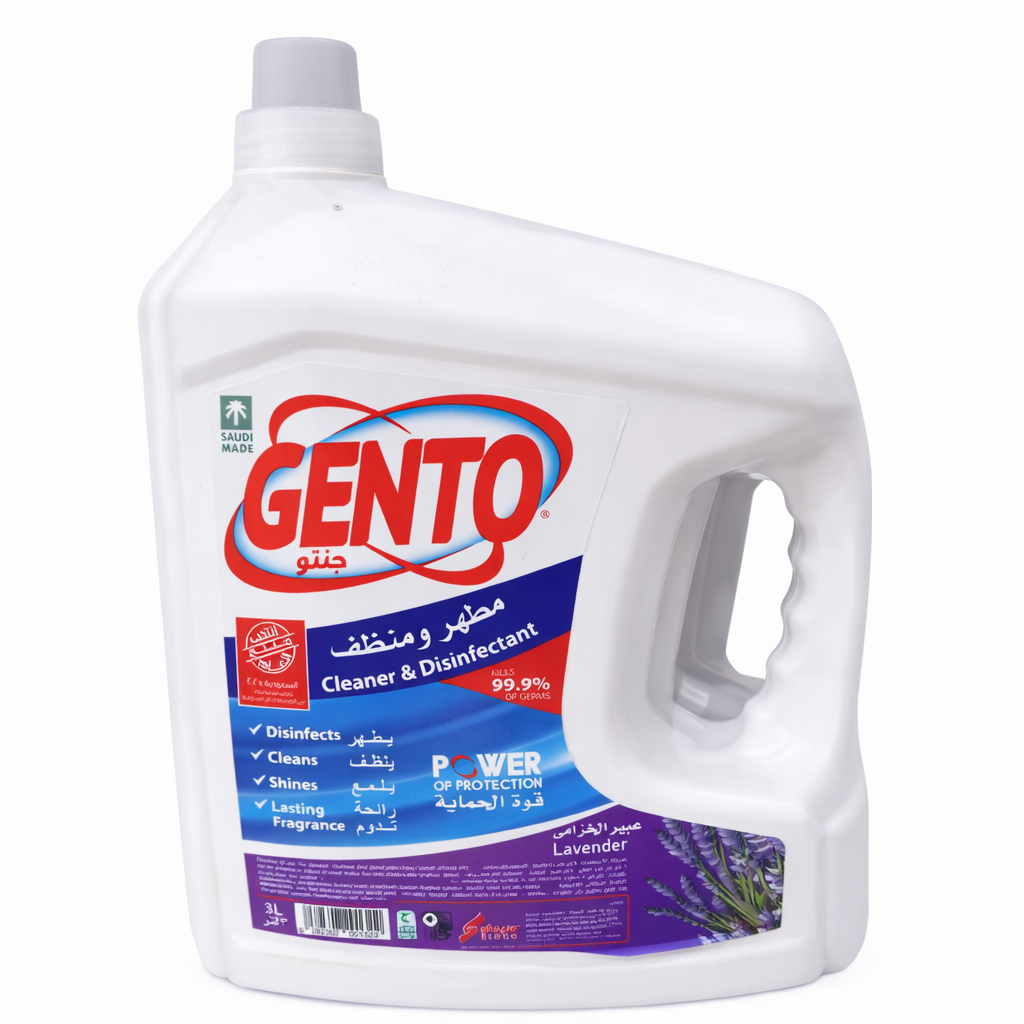 Gento Disinfectant – 3 Liters | Lavender | Pack of 6