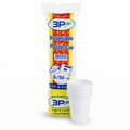 3B Plastic Water Cups White + Clear – Pack of 20