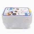 Right Clear Plastic Food Containers 750 ml – 10 Pieces – Model 22-303