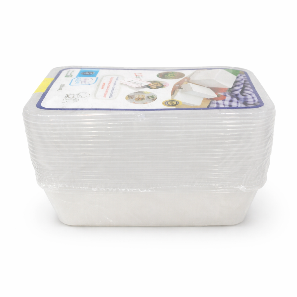 Right Clear Plastic Food Containers 500 ml – 11 Pieces – Model 22-305