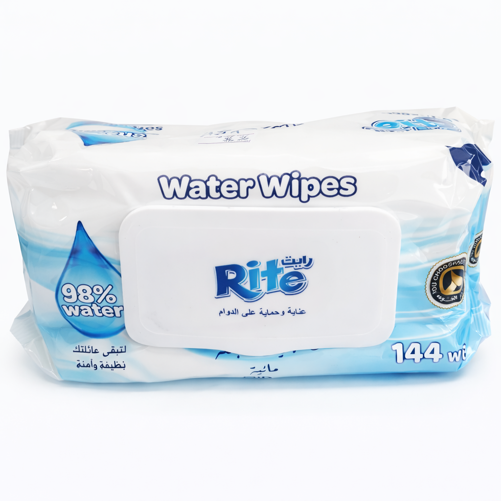 Rite Turkish Water Wet Wipes 0123 – 144 Wipes