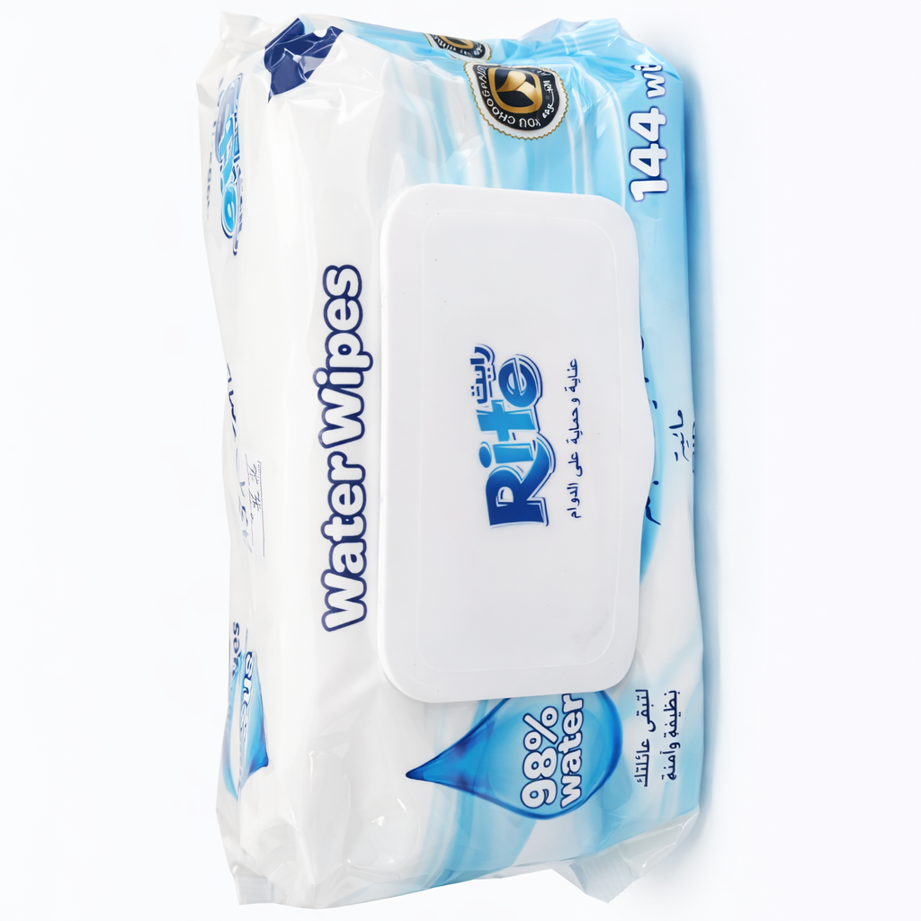 Rite Turkish Water Wet Wipes 0123 – 144 Wipes