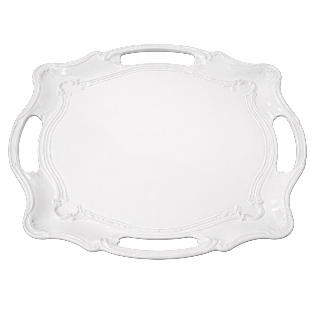 Rite Decorative White Melamine Plate – Size 27×36 cm | Model 6101