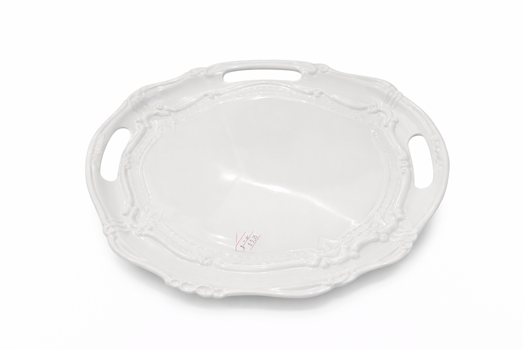 Rite Decorative White Round Melamine Plate – Size 32×31 cm | Model 6103