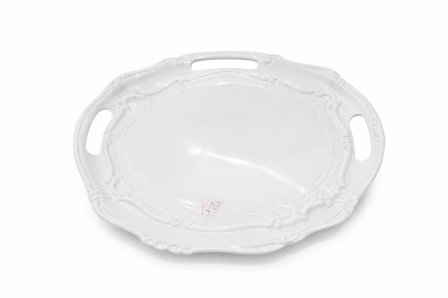 Rite Decorative White Round Melamine Plate – Size 32×31 cm | Model 6103
