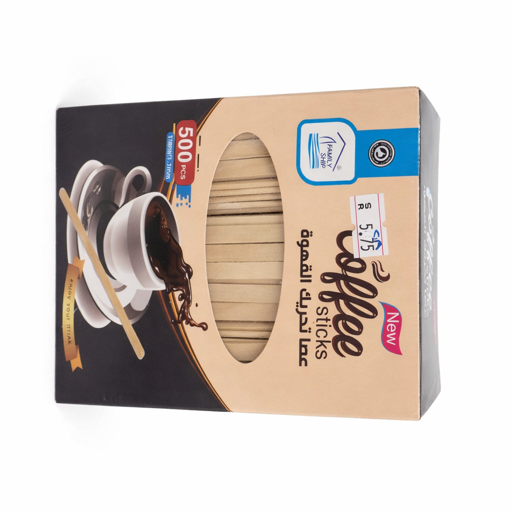 Rite Wooden Coffee Stirrers – 500 Pieces (Model 8838)