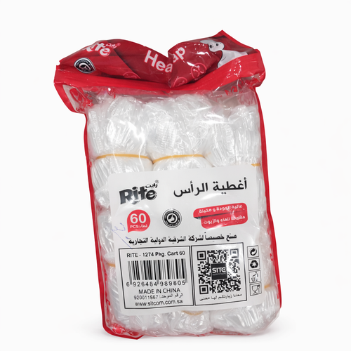 Rite Disposable Head Covers – 60 Pieces (Model 1274)