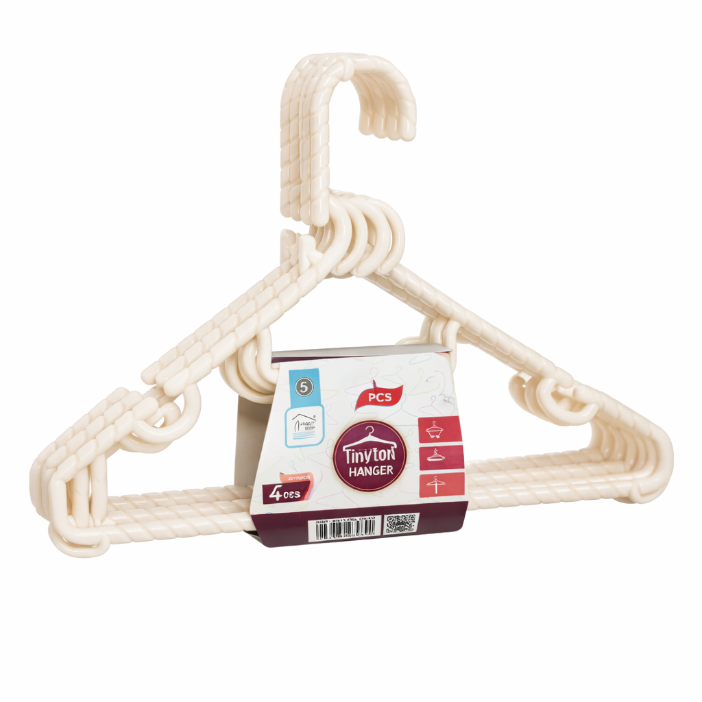 Rite Plastic Spiral Clothes Hangers – 5 Pieces (Model 8511)