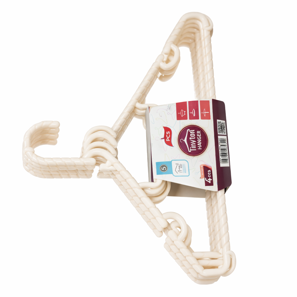 Rite Plastic Spiral Clothes Hangers – 5 Pieces (Model 8511)
