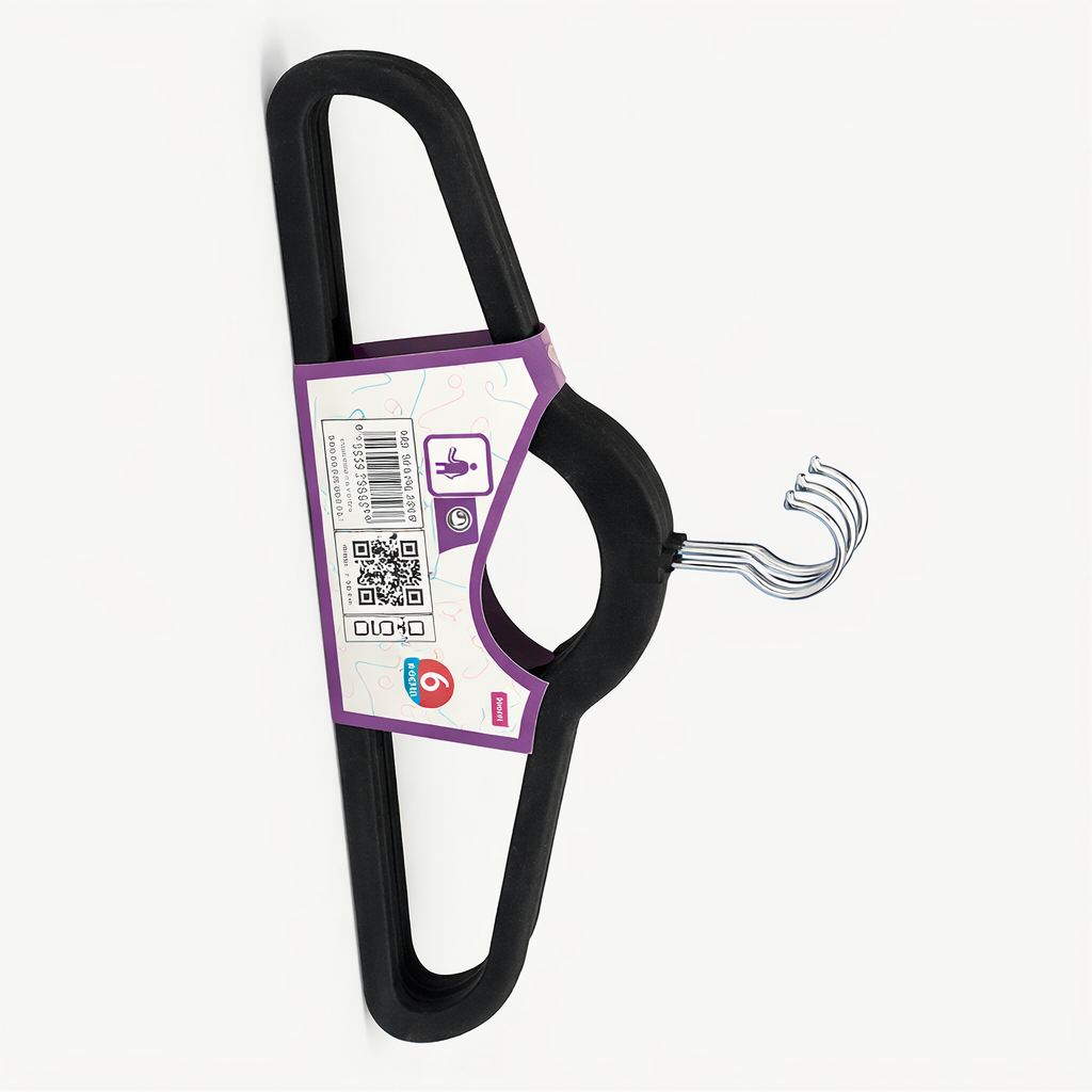Rite Velvet Clothes Hangers – 6 Pieces (Model 8578)