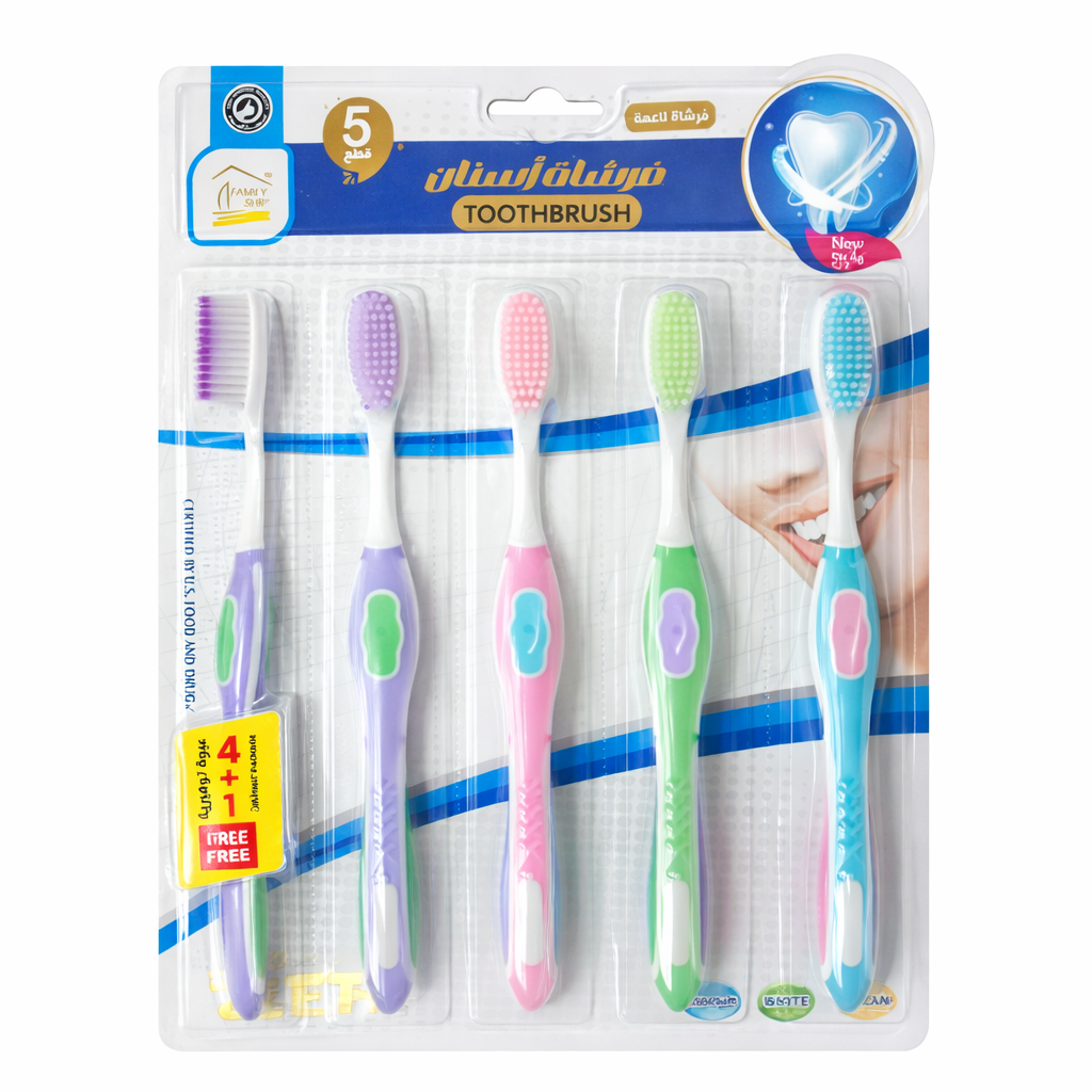 Rite Toothbrushes – 4+1 Pack (Model 8112)
