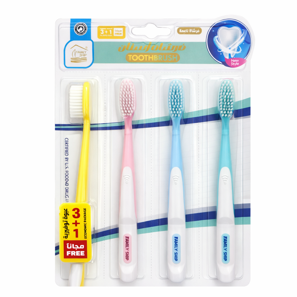Rite Toothbrushes – 3+1 Pack (Model 8125)