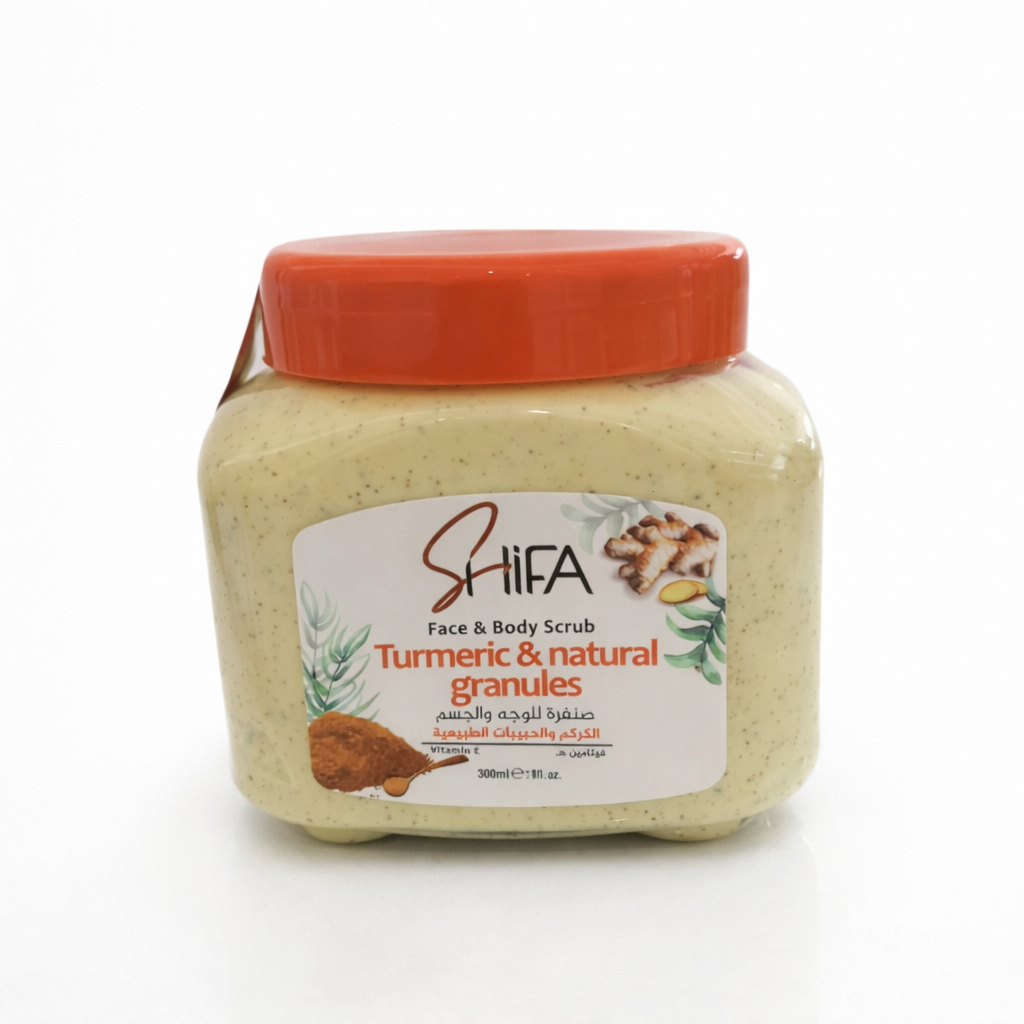 Shifa Face Scrub 300ml with Turmeric