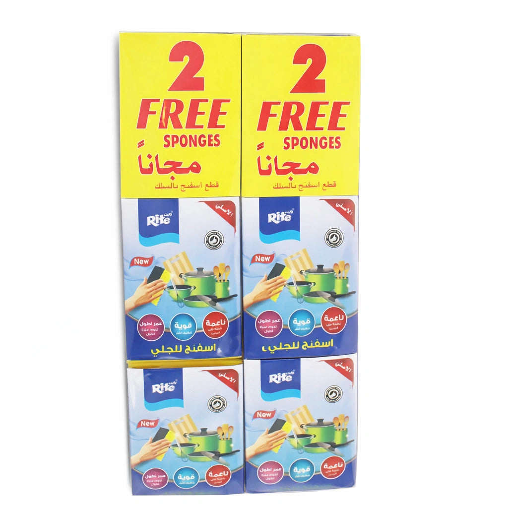 Rite Dishwashing Sponge 4+2 – Strong Cleaning Power