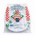 Al Khaleej Divided Plastic Plate Al Khaleej Divided Plastic Plate No.18 – 50 Pieces × 8 Packs