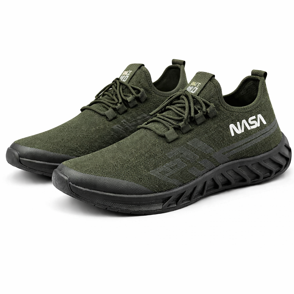 DARK GREEN And Gray shoes (NASA)
