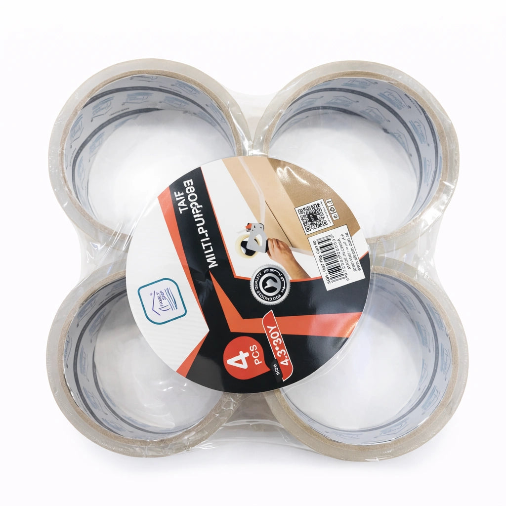 Rite 1867 Clear Adhesive Tape – 4 Rolls × 30 Yards