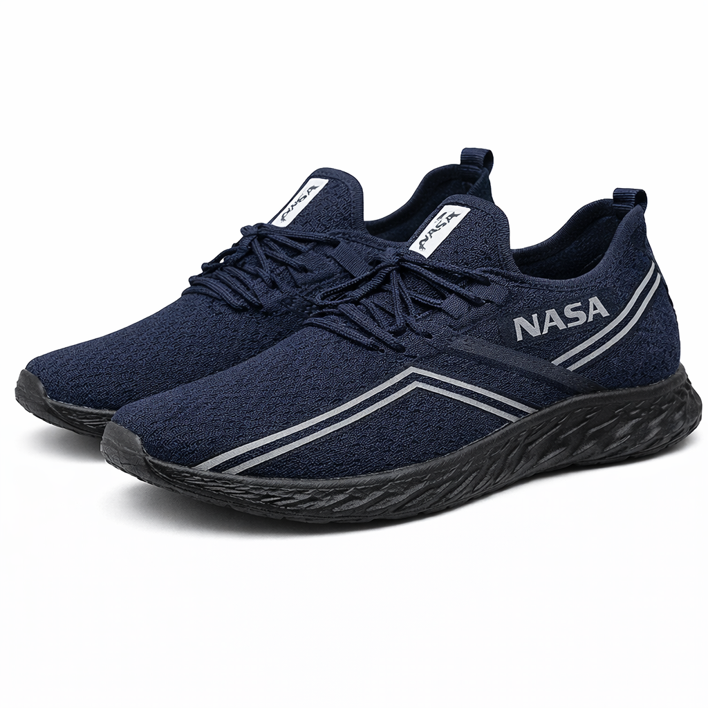 DARK blue line gray SHOES ( NASA)