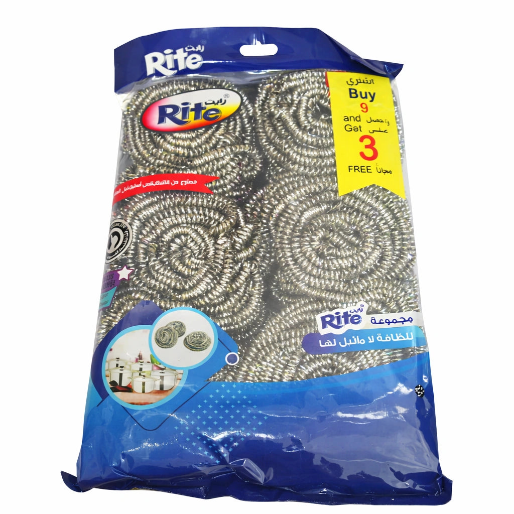 Stainless Steel Scourers – rite – 9+3 – Model 115