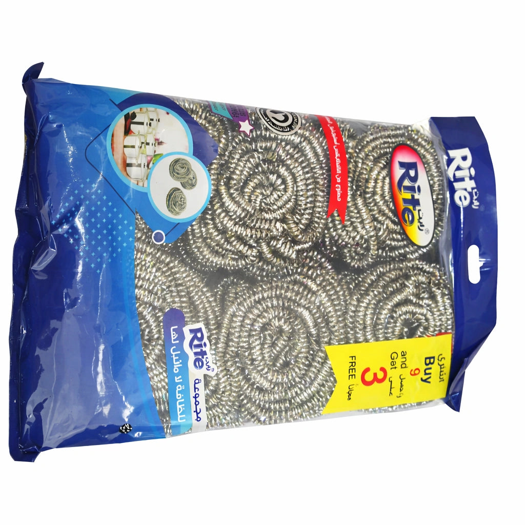 Stainless Steel Scourers – rite – 9+3 – Model 115
