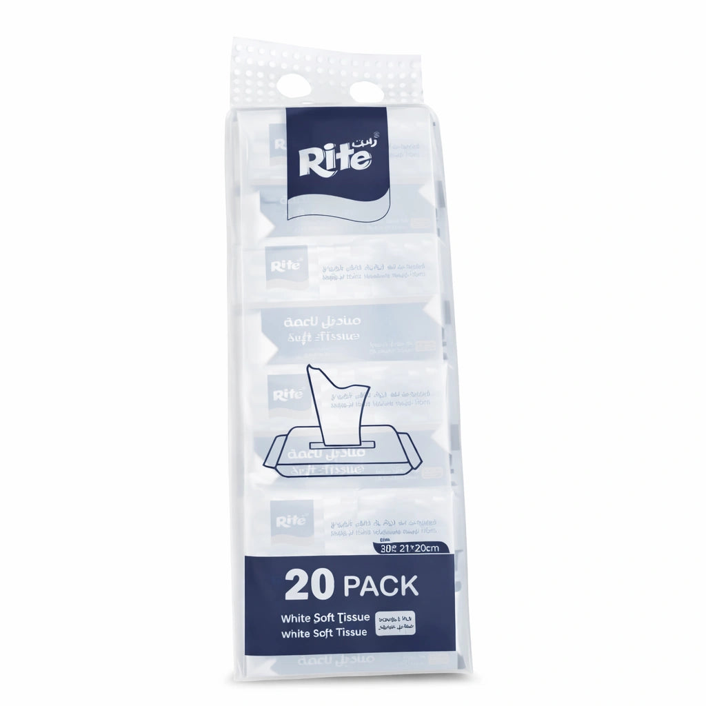 Rite Table Napkins – White – 20 Pieces (Model 11815)