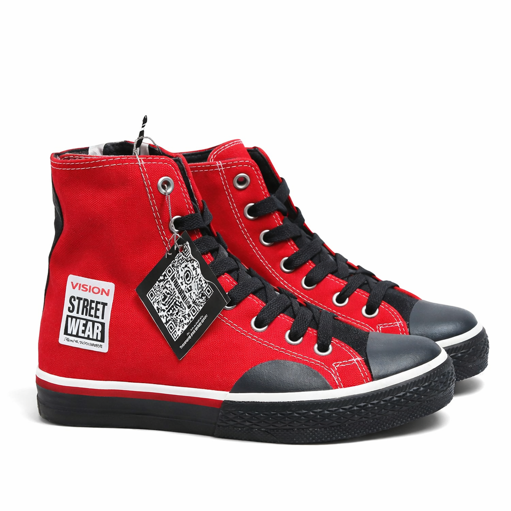 shoes  RED*BLACK ( VISION)