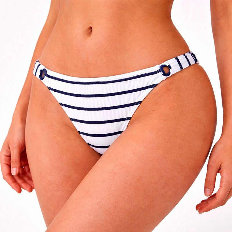 OYSHO White & Navy Striped Panties