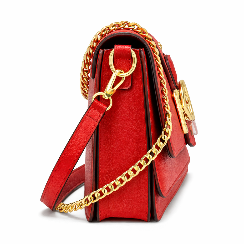 Women’s Red Italian Handbag  (LOVE MOSCHINO)