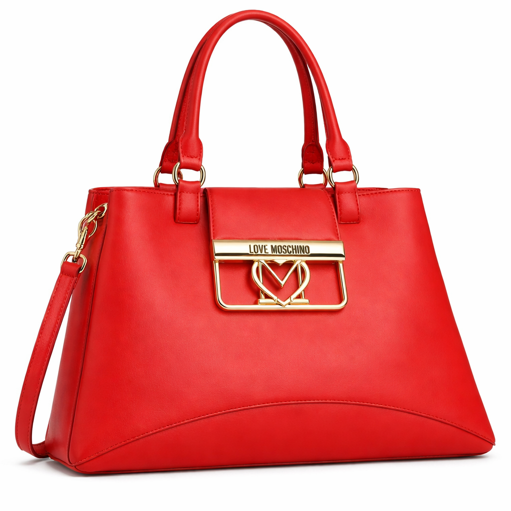 Women’s Red Italian Handbag (LOVE MOSCHINO)