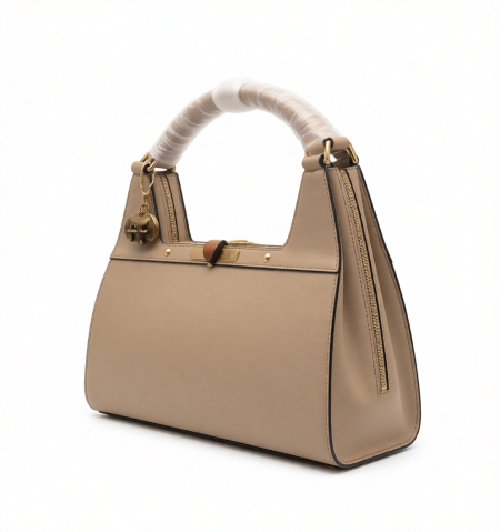 Italian Women’s Light Brown Beige Handbag (ALEX MAX)