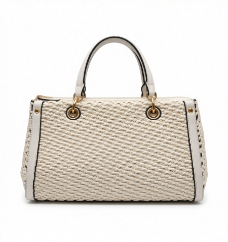 Italian Women’s Off-White Ivory Handbag (Alex Max)