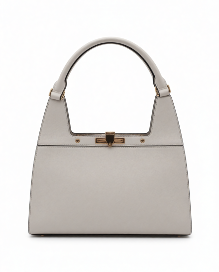 Elegant Italian Women’s Handbag in Off White (Alex Max)