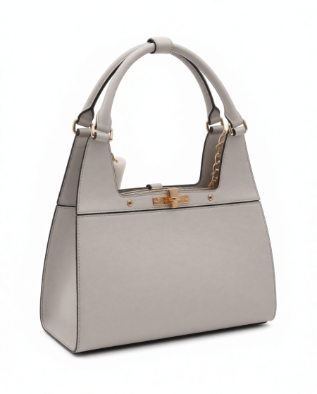 Elegant Italian Women’s Handbag in Off White (Alex Max)