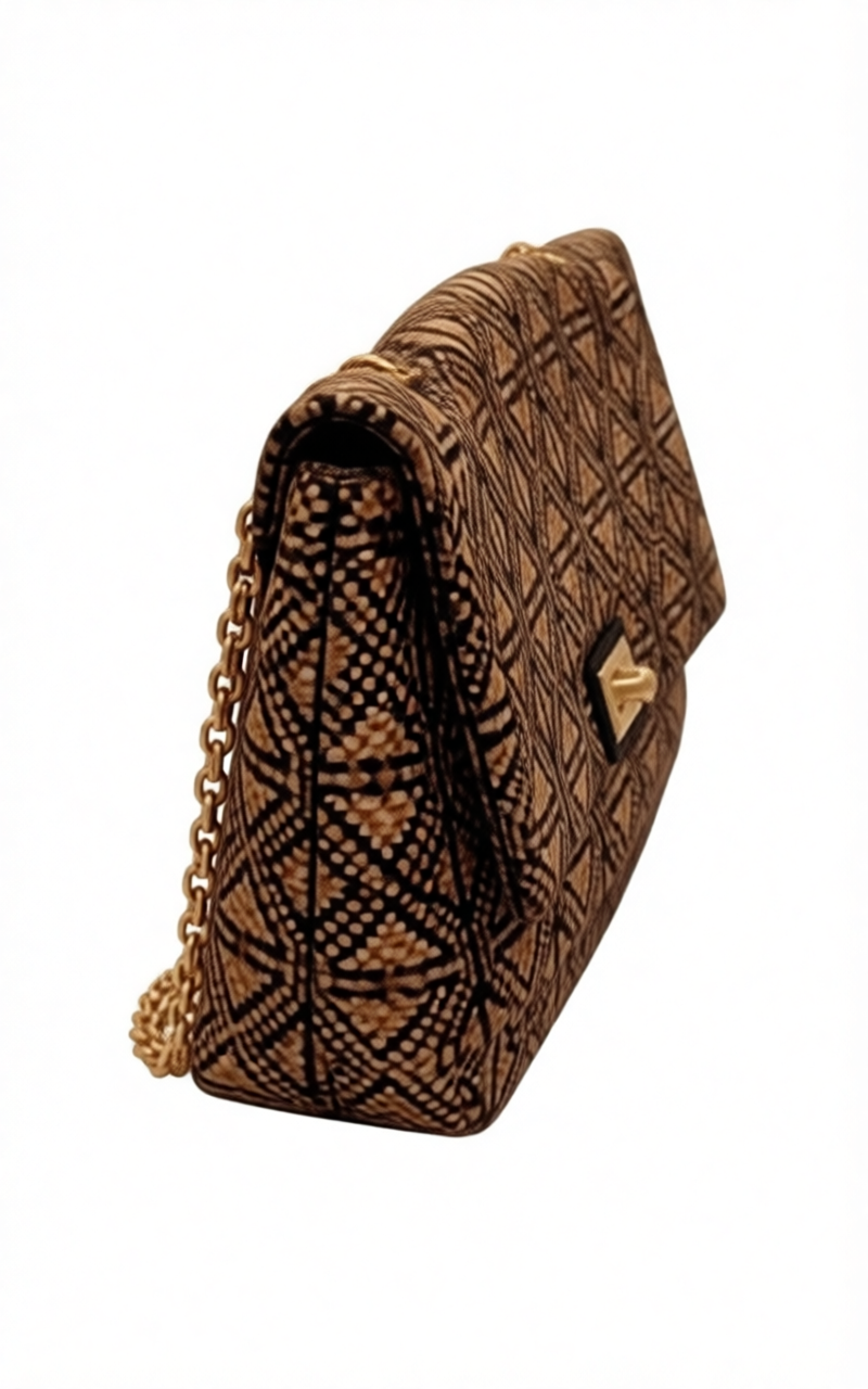 Woman's Brown Italian Handbag (ALEX MAX)