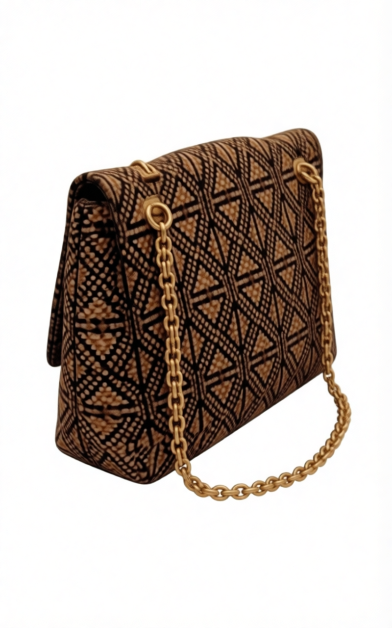 Woman's Brown Italian Handbag (ALEX MAX)