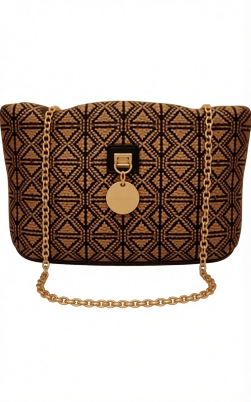 Woman's Brown Italian Handbag (ALEX MAX)