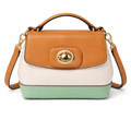 Woman's Camal Italian Handbag (ALEX MAX)