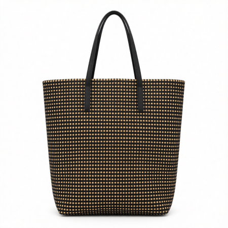 Italian Women’s Handbag in Woven Brown (Alex Max)