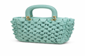 Italian Women’s Handbag in Powder Turquoise (Alex Max)